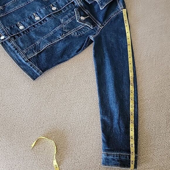 Levi's Strauss Signature Gold NWOT Distressed Trucker Denim Jean Jacket-Small - Picture 12 of 16